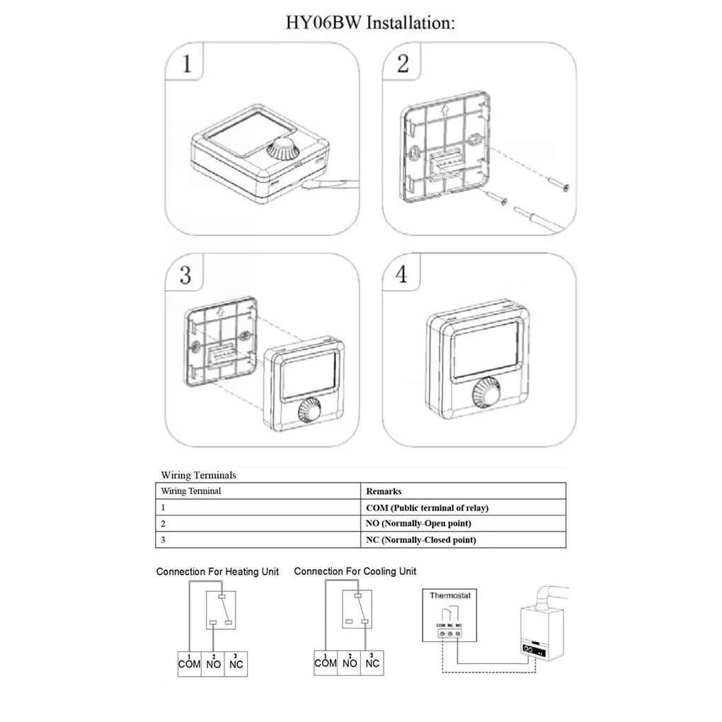 LCD Display Wall-hung Gas Boiler Thermostat Weekly Programmable Room Heating Thermostat Digital Temperature Controller