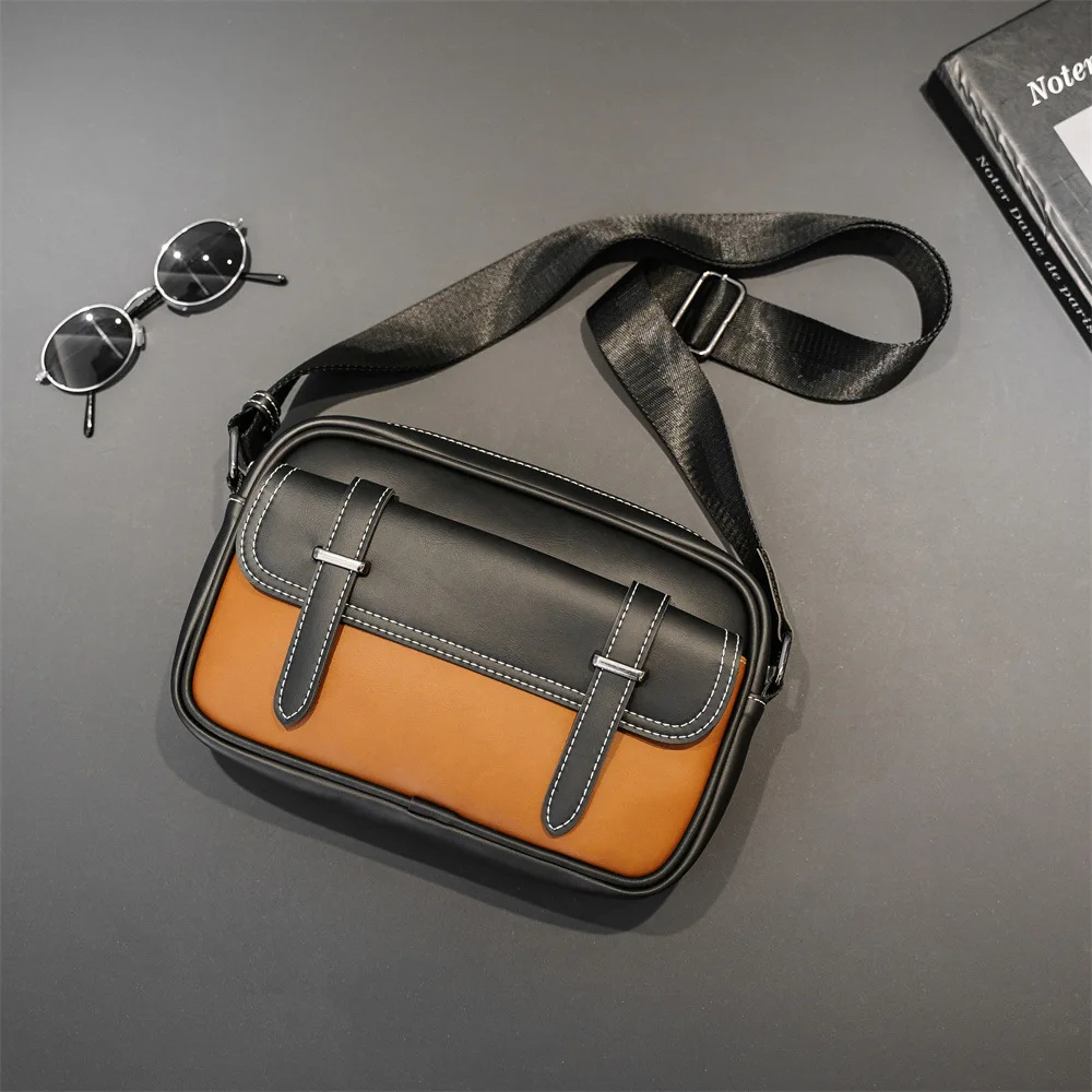 Fashion Men Shoulder Bags Retro Men Crossbody Bags Leather Male Messenger Bags Man Side Bag