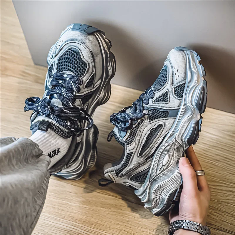 Luxury Breathable Tennis Shoes Lace Up Classic Fashion Platform Shoes Men's Sneakers Height Increase High Quality Shoes for Men - view 5