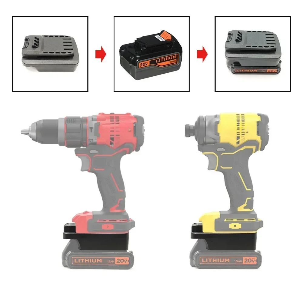 Converter Battery Adapter For Black&Decker For Stanley 18v 20V Lithium Battery Convert to for CRAFTSMAN 20V Power Tools Drill