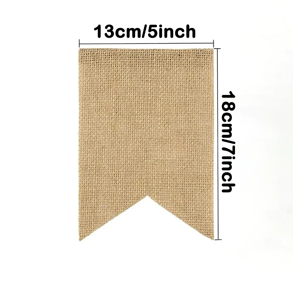 Personalisiertes Jute-Banner Entwerfen Sie Ihr Eigenes Banner Foto-Requisite Geburtstagsparty-Dekoration Rustikales Vintage-Schild Baby-Shower-Accessoire – Detail 3