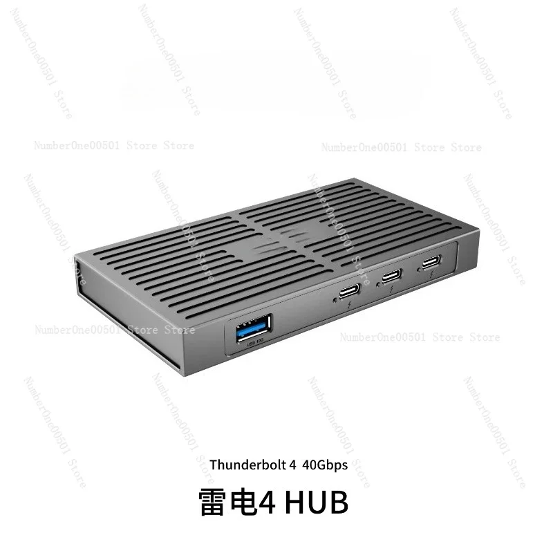

Thunderbolt 4 Hub with JHL8440 Chip - Compatible with TB5/4 & USB4 for Mac M1/M2 & Windows PCs