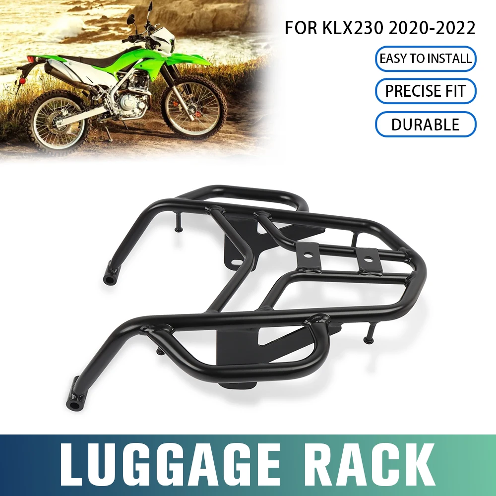 

For Kawasaki KLX230 KLX 230 2020 2021 2022 Motorcycle Rear Seat Luggage Rack With Handle Grip Cargo Support Holder Bracket