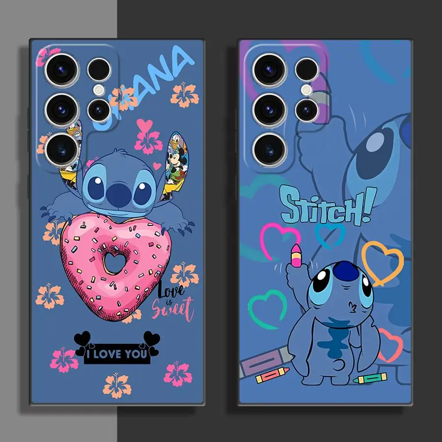 Disney Stitch Funny Phone Case for Samsung Galaxy S22 Plus S21 5G S21 FE S24 S25 Ultra S20 S23 Ultra S22 Ultra Cover