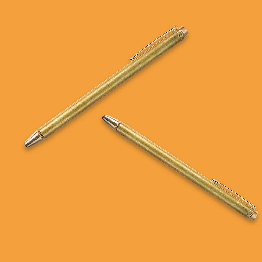 2pcs Retractable Dowsing Rods Copper Divining Tool For Water Locating Lost Items Energy Seeking Pen Shaped Portable Rods
