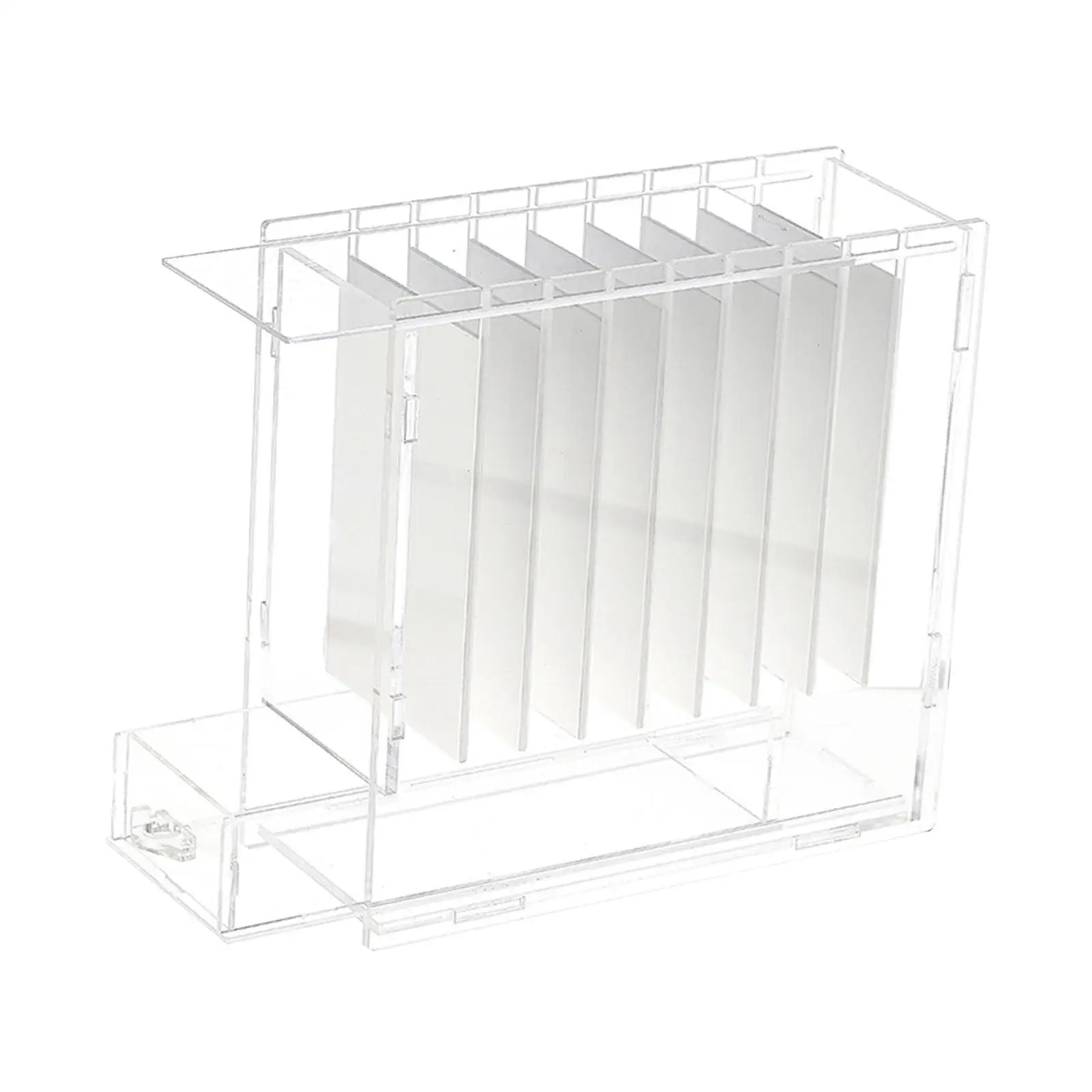 حامل رموش 8 شبكات أكريليك سهل التنظيف، رموش صناعية شفافة مقاومة للغبار #2