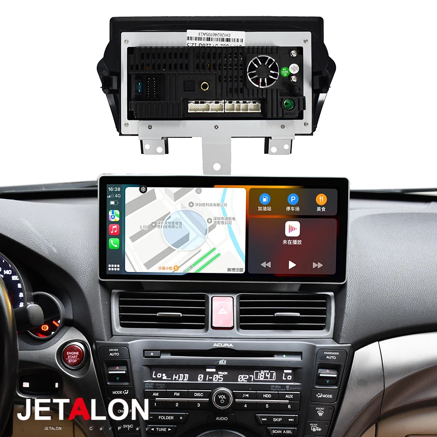 12,3-Zoll Android 15 Autoradio für Acura TL 2008-2012, Multimedia-Player, Stereo, Carplay, GPS-Navigation, Head Unit, 4G, WLAN, QLED-Bildschirm