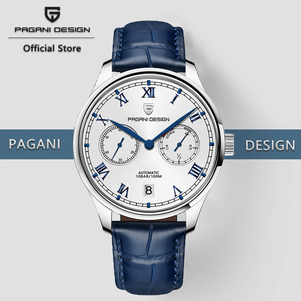 

PAGANI DESIGN 41MM Men Pilot Mechanical Watch Luxury Gift Box Sapphire Glass Automatic Watch Power Reserve Display Watch for Men
