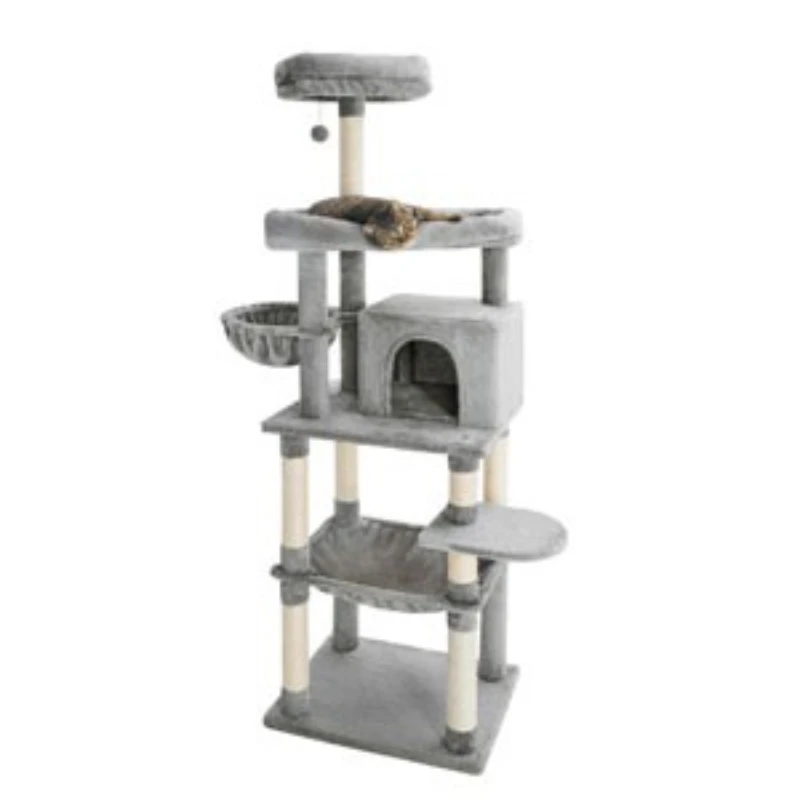

Cat climbing frame, cat nest scratching board multi-storey luxury villa