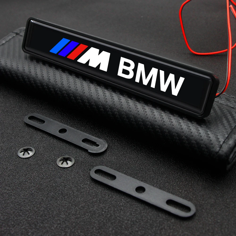 Car Decorative LED Lights Front Hood Grille Decoration Badge For BMW M3 M4 M5 X5 X6 E46 E39 E90 E60 E36 F30 F10 E34 E30 F20 E92