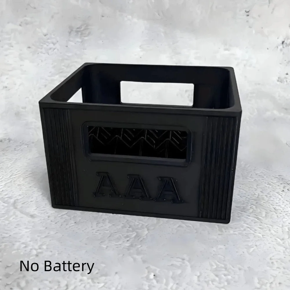 

Large Capacity AAA/AA Battery Storage Box Stackable Design No Batteries Included Durable Plastic Organizer Moisture-proof