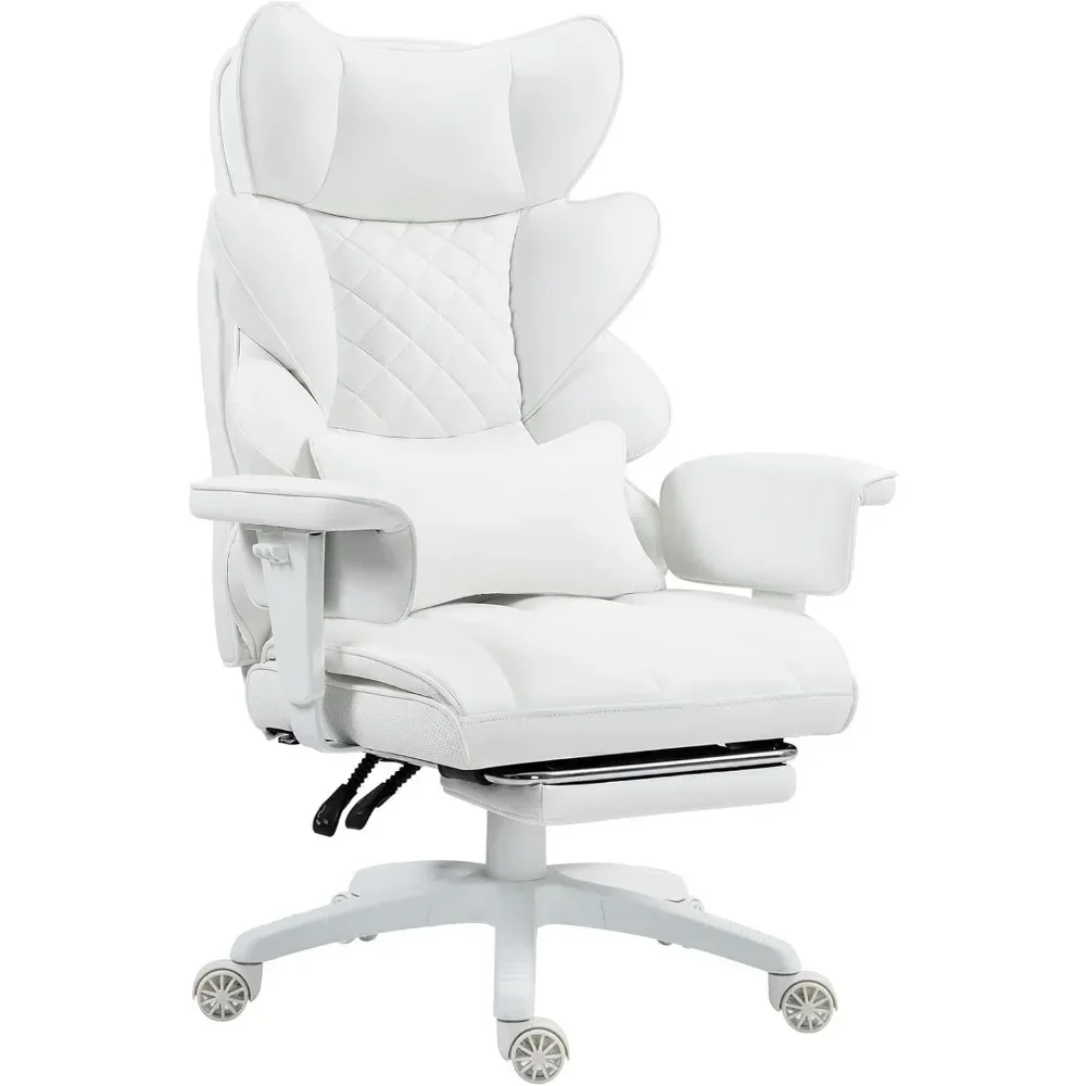 

Nordic Minimalist High Back OfficeChair with Spring Cushion Pocket & Support Lumbar,Computer Chairs w/Armrests Adjustable