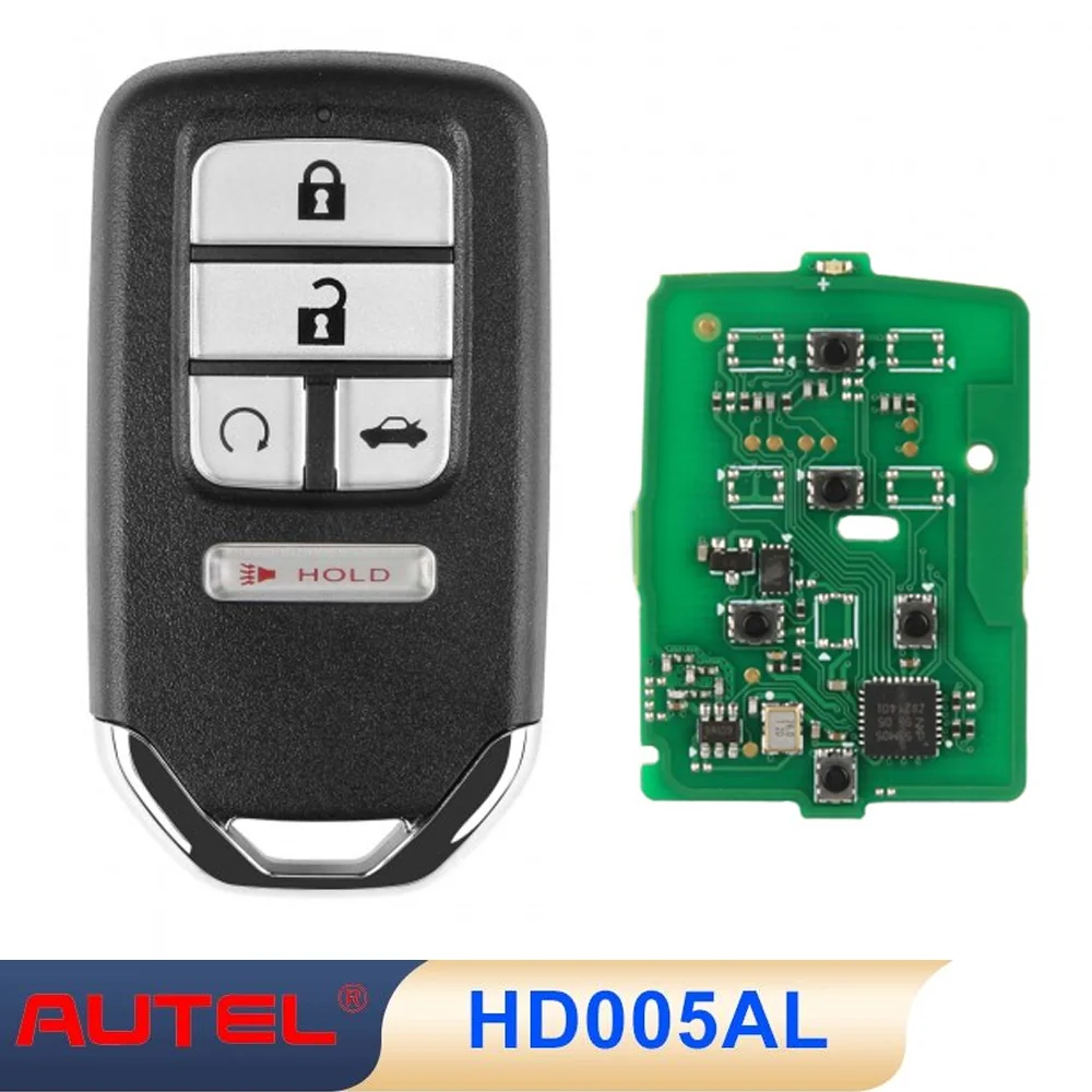 

5 Pcs/lot Atuel IKEY HD005AL Universal Smart Key 5 Buttons Autel Remote For Honda