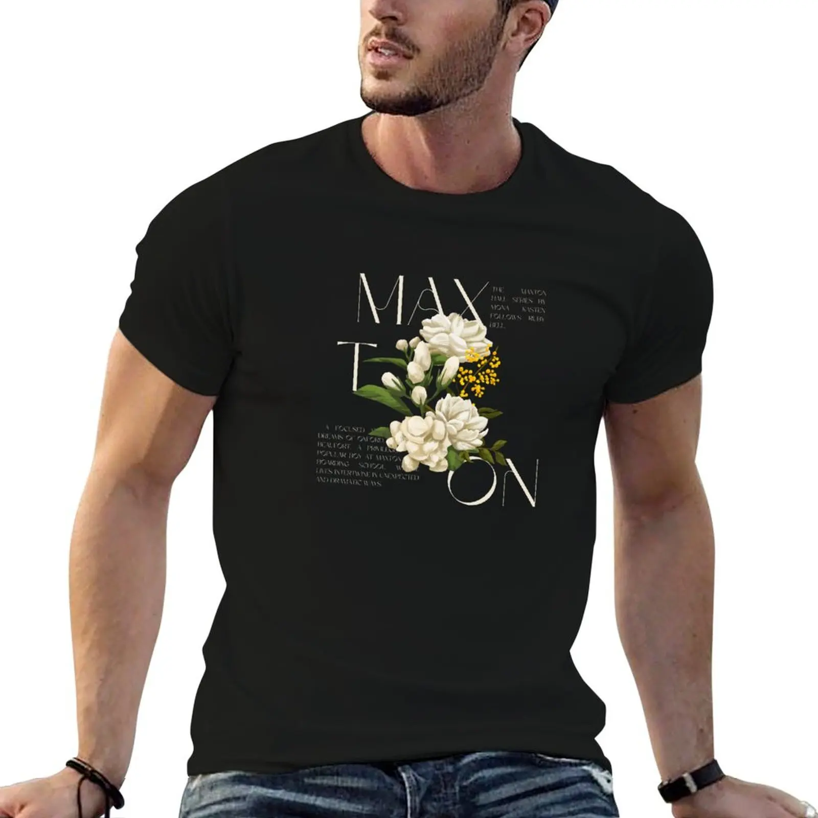 T-shirt Ambition and Love at Maxton Hall pour homme, t-shirt graphique anime pour homme, pack de t-shirts en coton