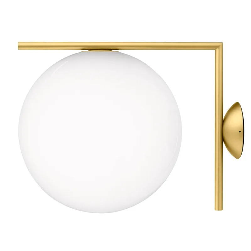 

Italy Designer IC Glass Wall Sconce Lamp Surface Mounted Ceiling Light