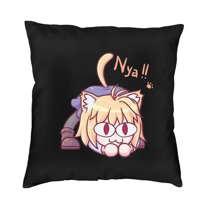 Neco Arc Cushion Cover Double Side 3D Print Anime Animation Tv Throw Pillow Case for Living Room Cool Pillowcase Home Decorative