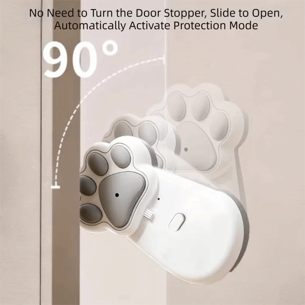 

Prevent ABS Door Stopper Durable Impact Resistance Child Safety Door Stop Non-toxic Tasteless Anti Pinch Door Stop Door Safety