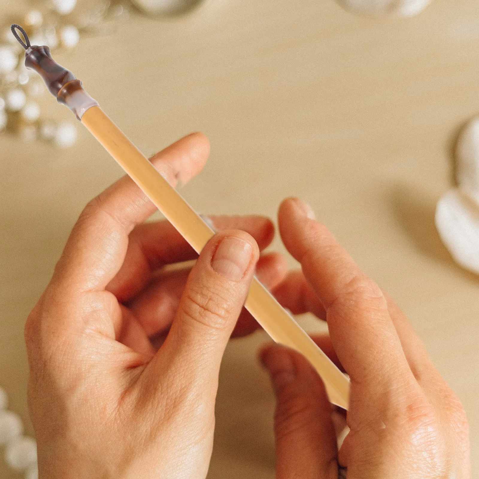 Bamboo Calligraphy Pen Handmade Dip Pen For Artists Calligraphy Writing Tool Traditional Pottery Ceramic Shaping Tools