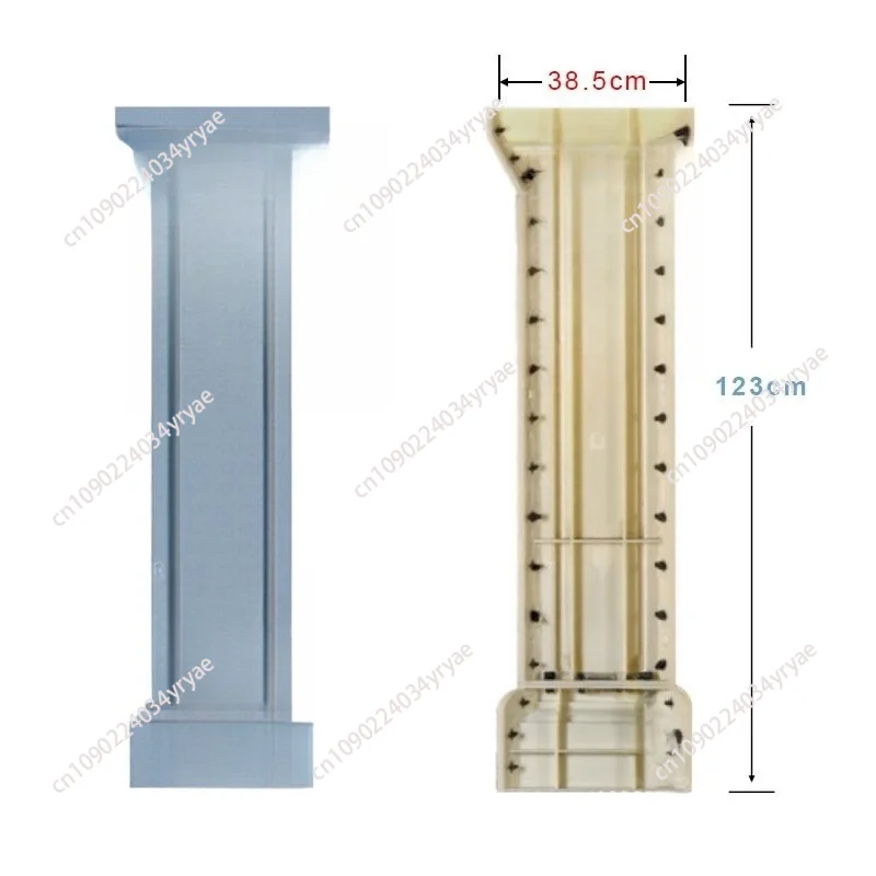 ABS Precast Plastic Concrete Baluster Side square Column Pillar Molds for Concrete Outdoor Fence Mould Building Materials