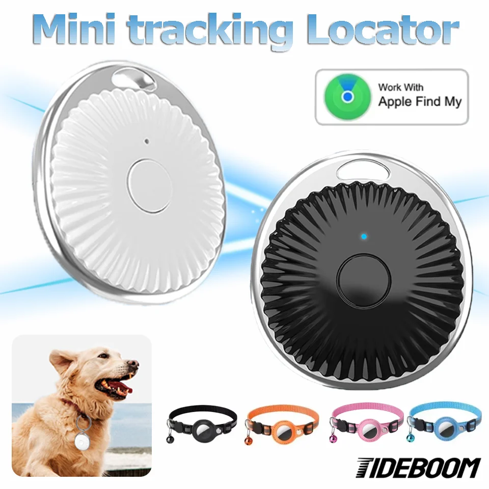 

Умный трекер Tideboom работает с Apple Find My Anti-Lost Ключ для устройства Чемодан Глобальное положение Кошелек для домашних животных Мини-локатор отслеживания
