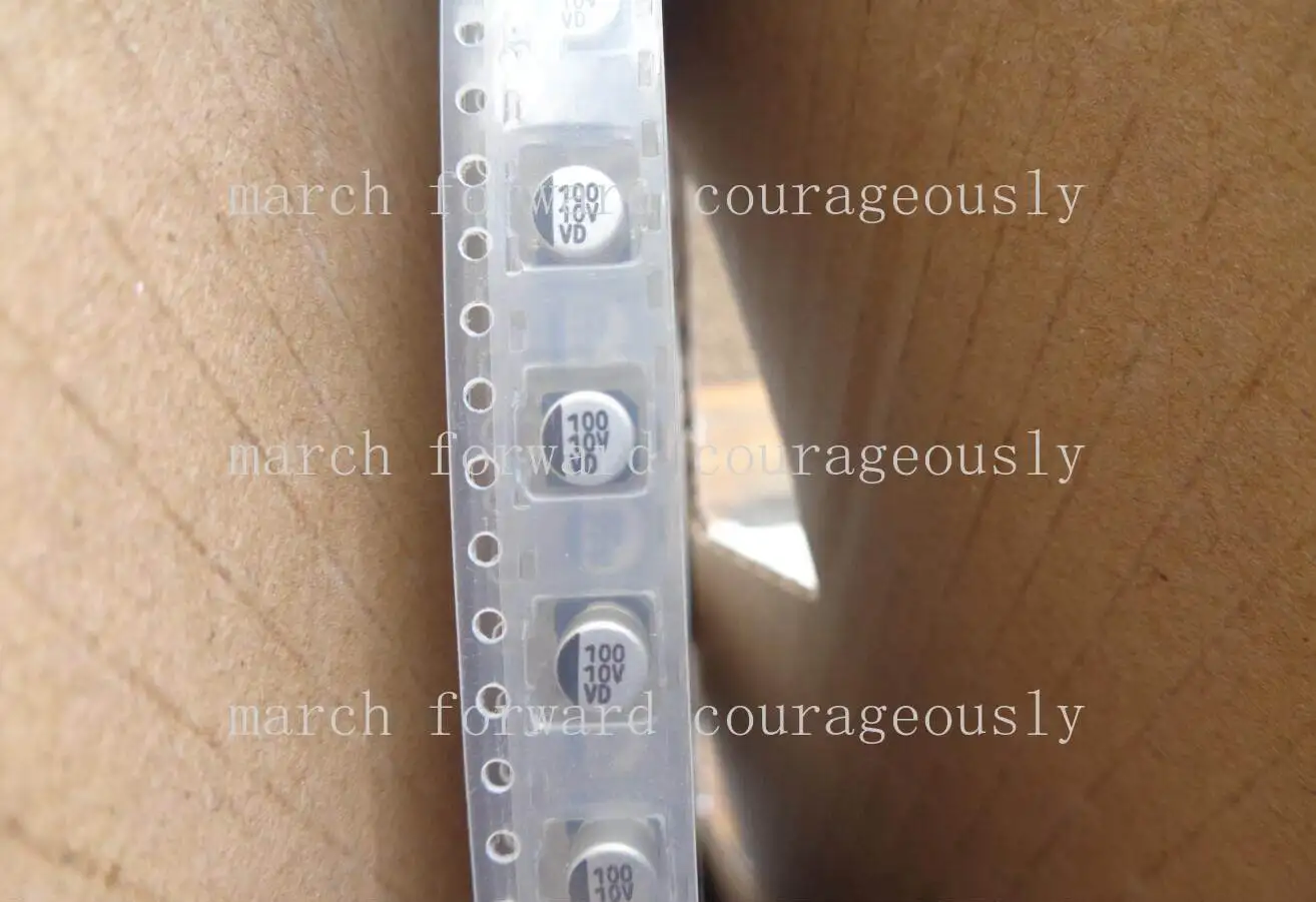 

100pcs High-frequency Low-resistance Surface Mount Capacitor VD 10V 100UF 5X5 105°C