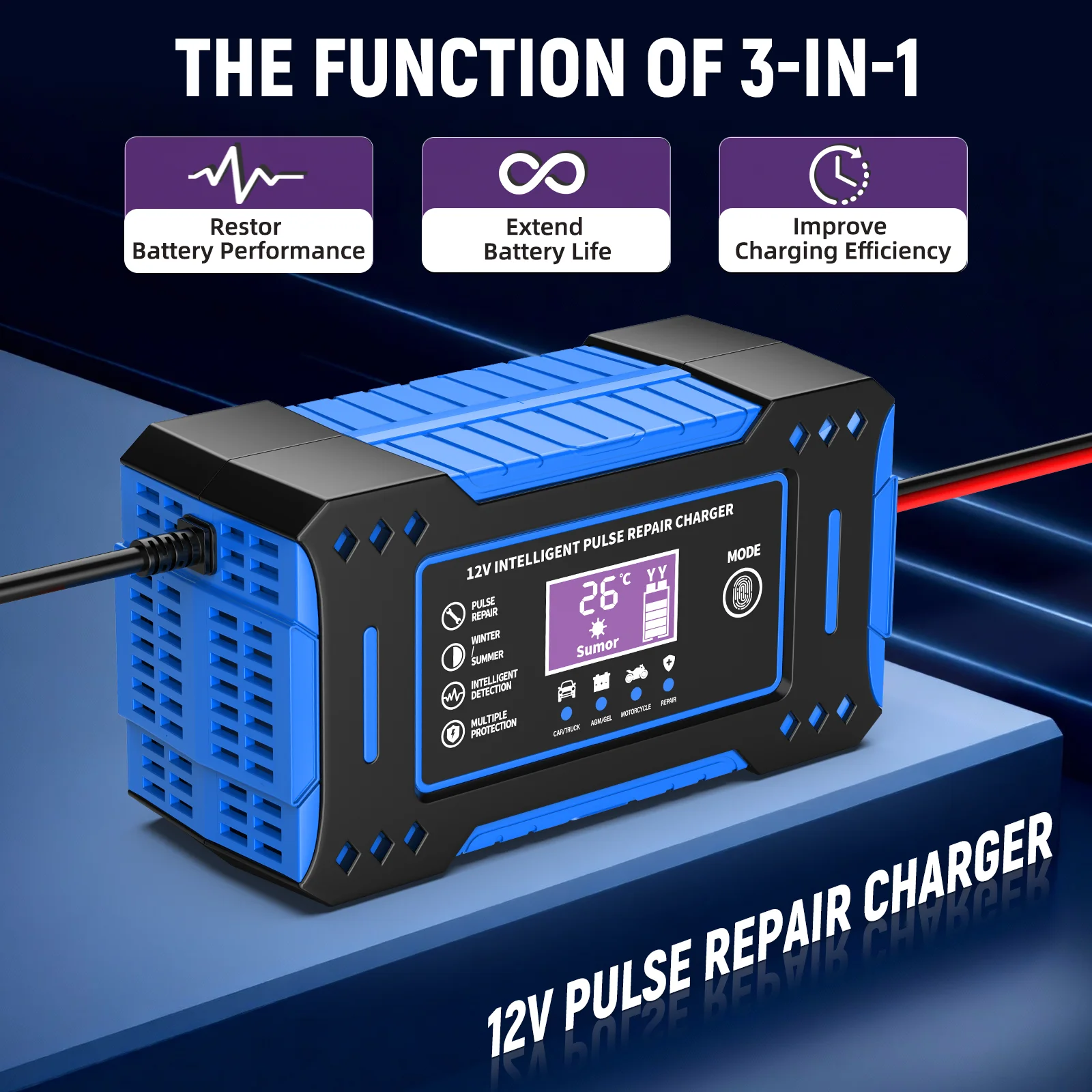 

Специальный наружный источник питания 12 В, 6 А, зарядное устройство от 230 В до 12 В/110 В до 12 В, портативное, безопасное и стабильное для кемпинга на колесах