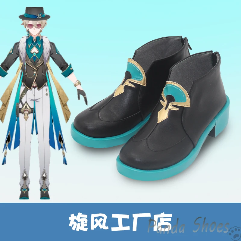 Honkai Star Rail averti ch-gold Cosplay chaussures, Anime Game Cos averti ch-gold Cosplay Costume Prop chaussures pour la fête d'Halloween