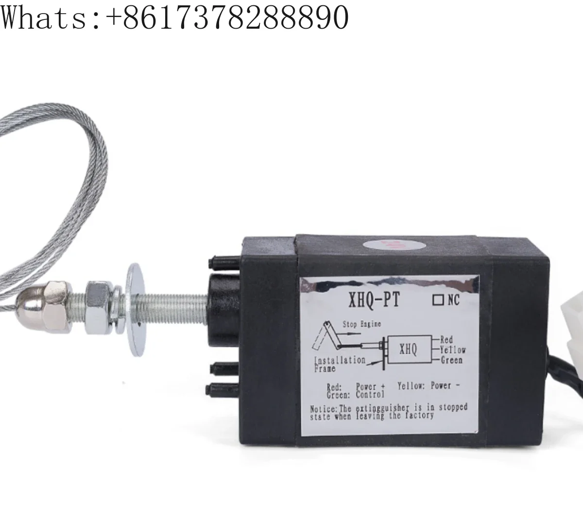 12v24v electronic flame arrester control fuel cut-off vehicle marine power generation retrofitting shutdown throttle on/off valv