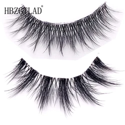 Invisible Band lashes 3D Mink Lashes Natural short Full Strip Lashes Transparent terrier Short Mink Lashes Style False Eyelashes