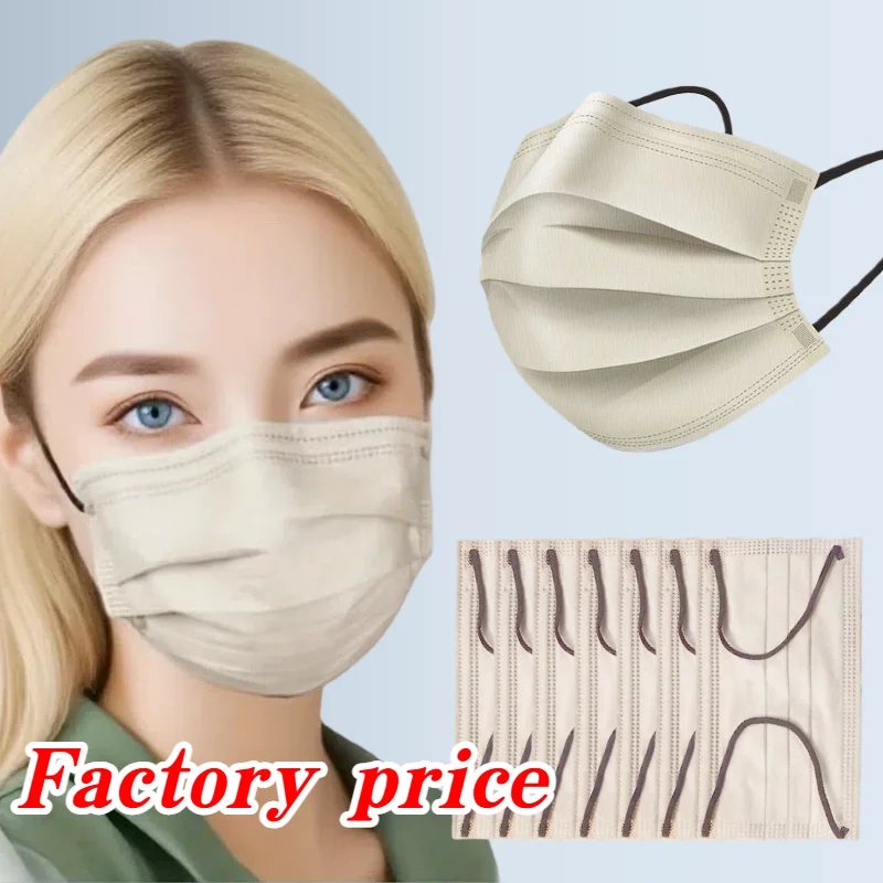 200 Stück 4-lagige Einwegmasken – atmungsaktiv und bequem, verstellbare Ohrschlaufen und eng anliegende Nasenpads, perfekt für Outdoor-Aktivitäten, Zuhause, Pendeln, Büro, Schule, Unisex und hohe