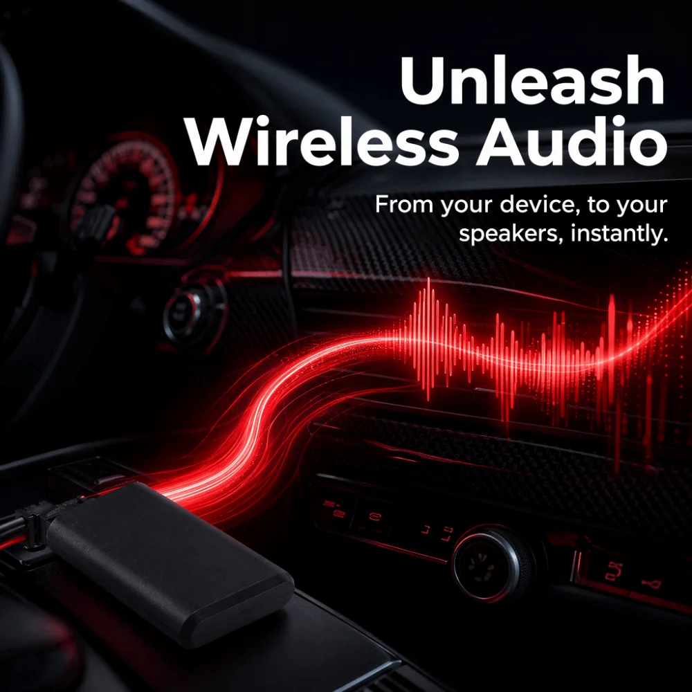 12Pin Bluetooth Audio Receiver Plug Play Wireless Car Bluetooth Adapter Universal Bluetooth AUX Adapter for Pioneer IP-BUS Input