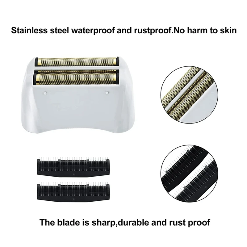 4 Pack Pro Shaver Replacement Foil And Cutters For Andis 17150(TS-1) Shaver Profoil Lithium Replacement