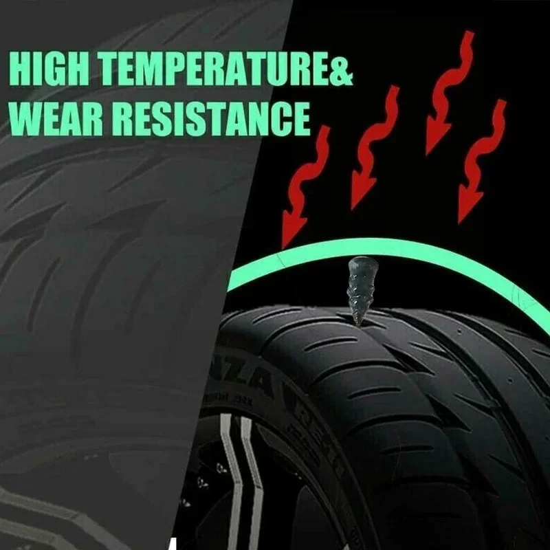 10-40Pcs/Box Vacuum Tyre Repair Nail Universal Car Motorcycle Truck BikeTire Puncture Repair Rubber Nails Tools  Accessories