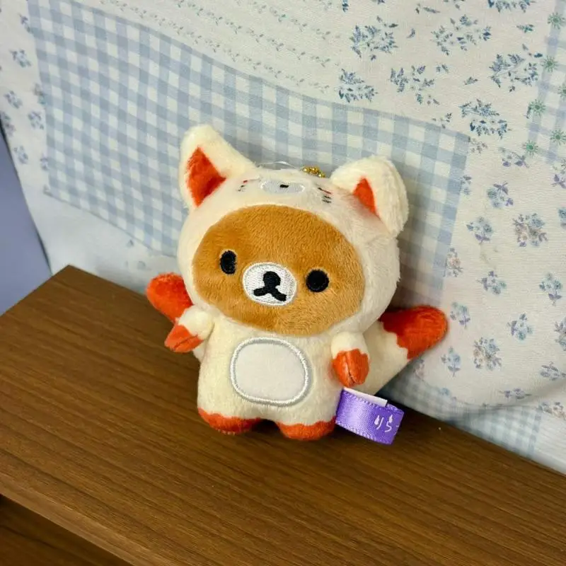 New Arrival Red Fox Rilakkuma Tortoise Shell Kiiroitori Halloween Series Plush Hanging Decoration Backpack Pendant Birthday Gift