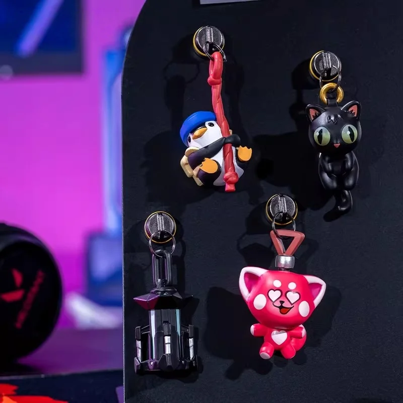 

Новый Оригинальный Двусторонний Магнитный Кулон VALORANT «Черная Кошка» (4 Стиля) — Игровой Мультяшный Магнитный Подвес, Украшение для Рюкзака, Игрушка