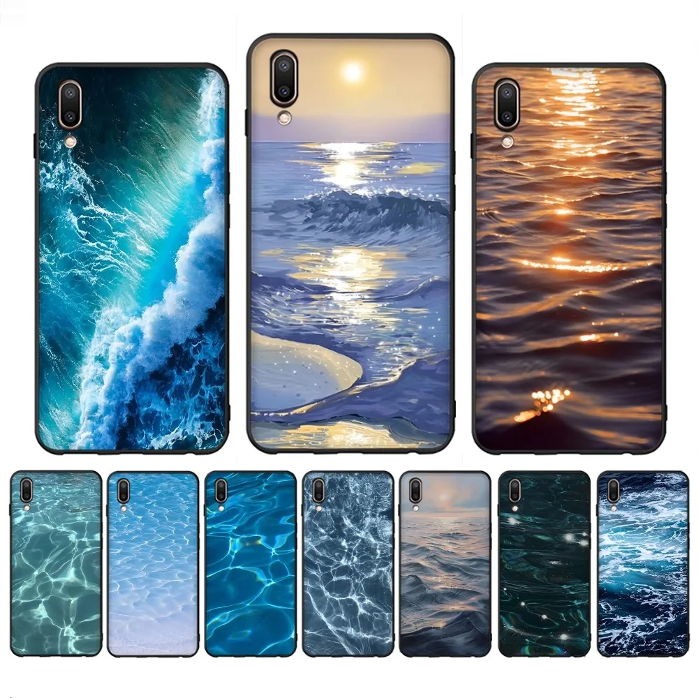 SEA Wave Phone Case For Redmi 8 9 10 pocoX3 pro for Samsung Note 10 20 for Huawei Mate 20 30 40 50 lite