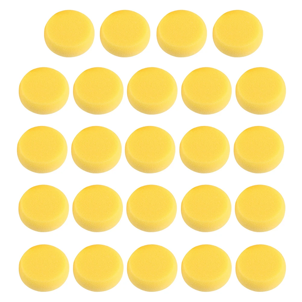 

Round Cake Yellow Cleaning Crafts Foam Brushes Circle Sponge Small Round Sponge Soft Absorbent Tiles Pottery Walls