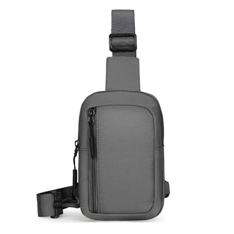 New Nylon Fashion Waterproof Chest Bags Crossbody Bag Men's Models Men's Chest Bag Leisure Shoulder Satchel Large Capacity