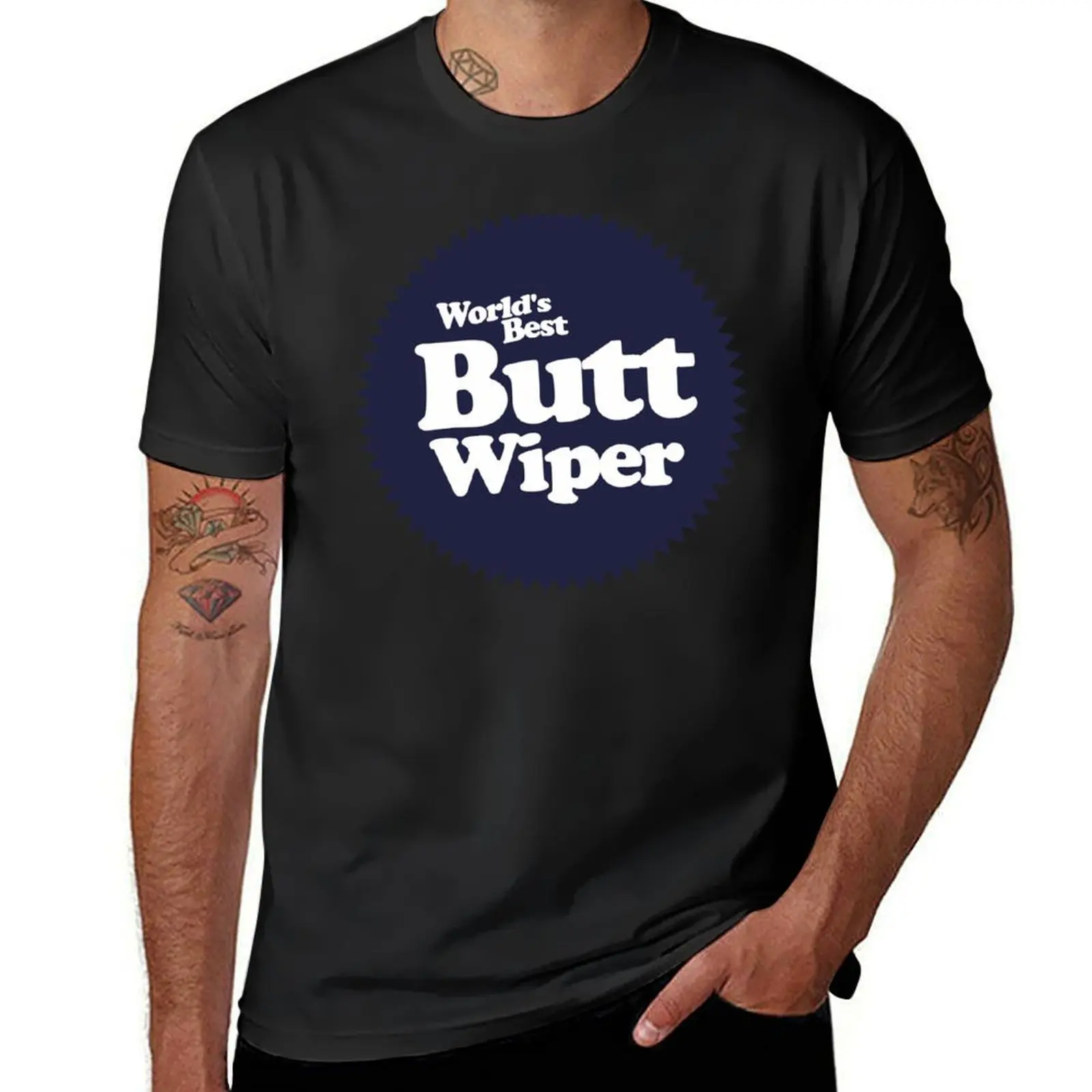 Worlds Best Butt Wiper T-Shirt for a boy anime clothes vintage clothes men t shirts