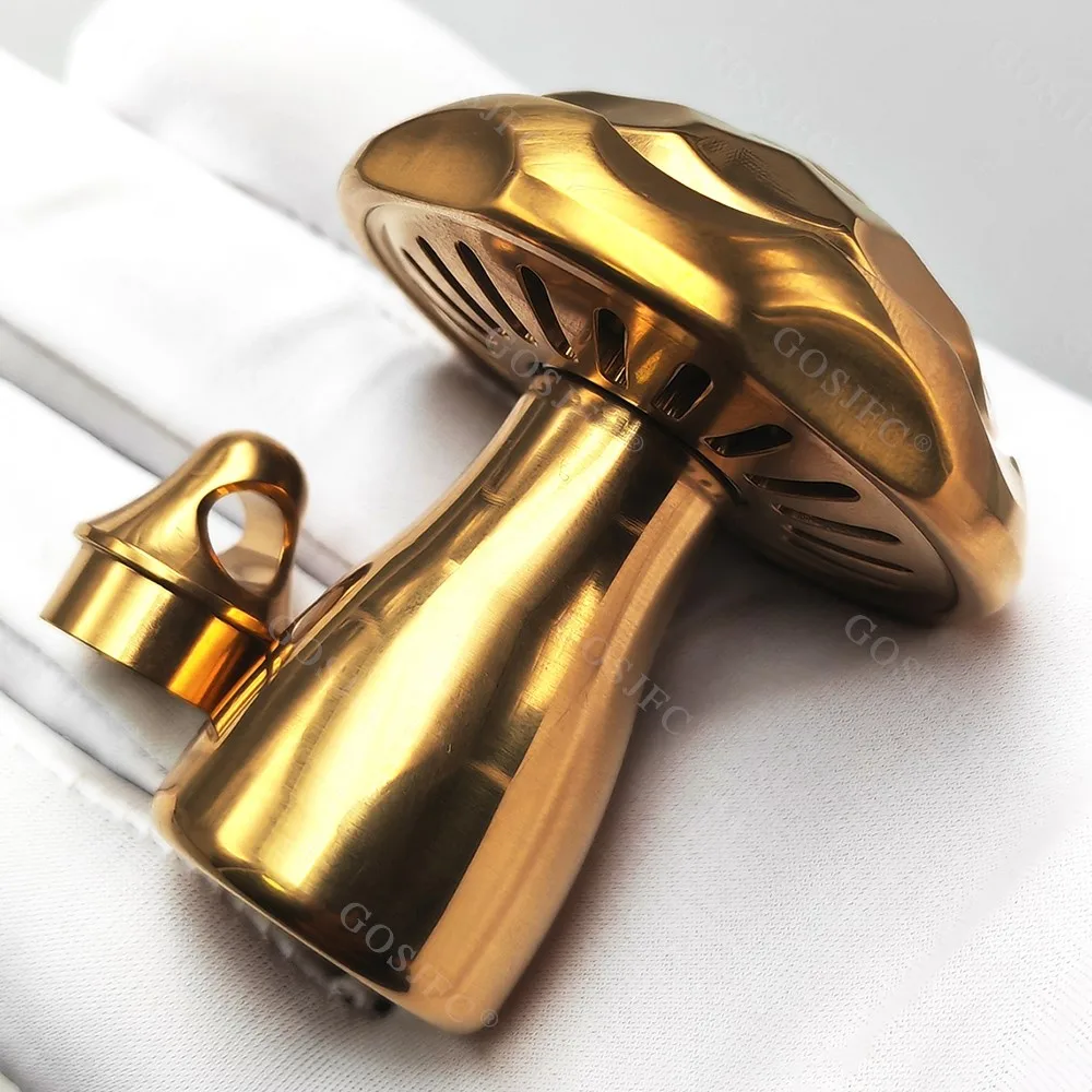 ゴールデンリンケージメカニカルキノコフィジェットスピナーデスクトップオーナメント EDC ストレスリリーフおもちゃ