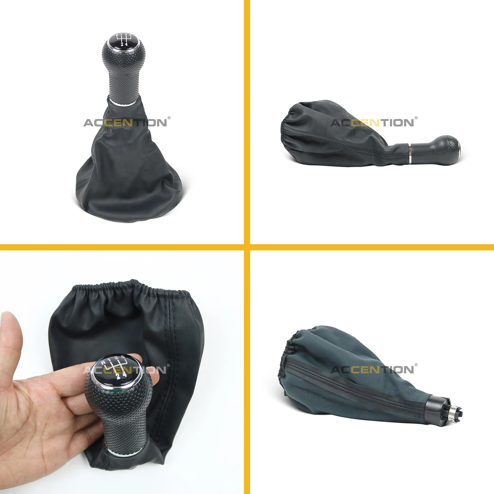 5 Speed Car Gear Stick Shift Knob With PU Leather Boot For Seat Arosa Ibiza Inca Cordoba