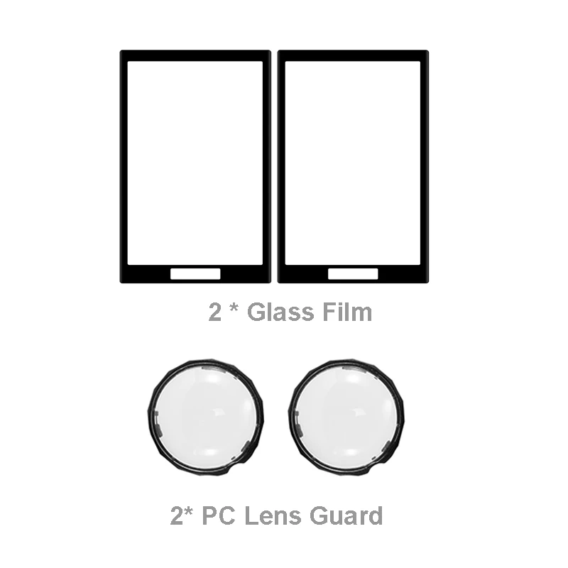 

PC Lens Protective Mirror For Insta360 X5 Camera Accessories Anti-Scratch Lens Cap Tempered film for Insta360 X5 Sports Camera