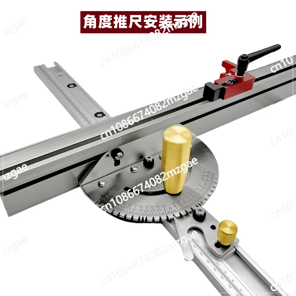 Woodworking Universal Backer Belt Limit with Table Saw Push Handle, Bakelite Milling Flip-Chip Table for Band Saw Aluminum Alloy