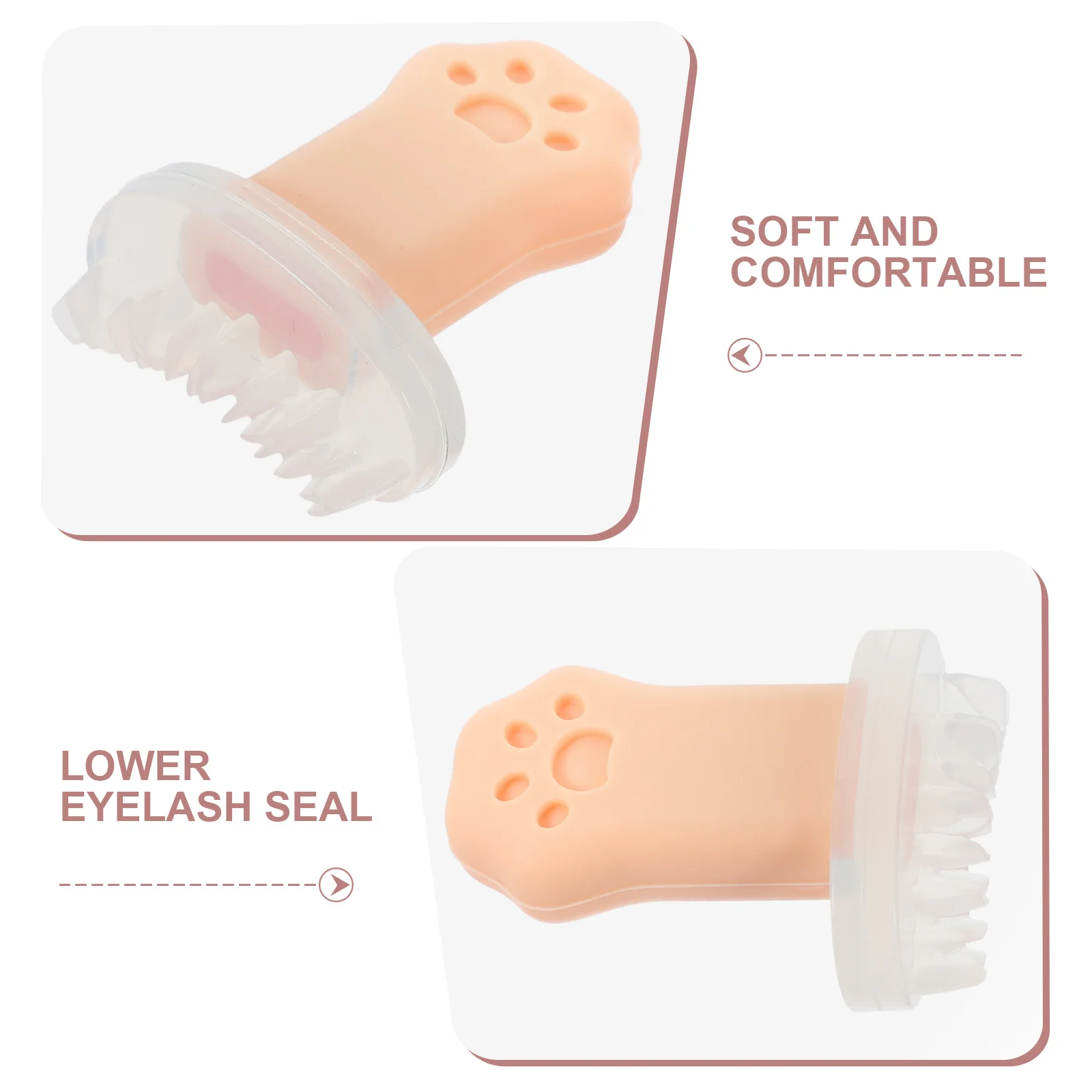 2 Buah Stempel Bulu Mata Silikon yang Dapat Digunakan Kembali, Alat Rias Mata, Aplikasi Cepat untuk Wanita, Stempel Bulu Mata