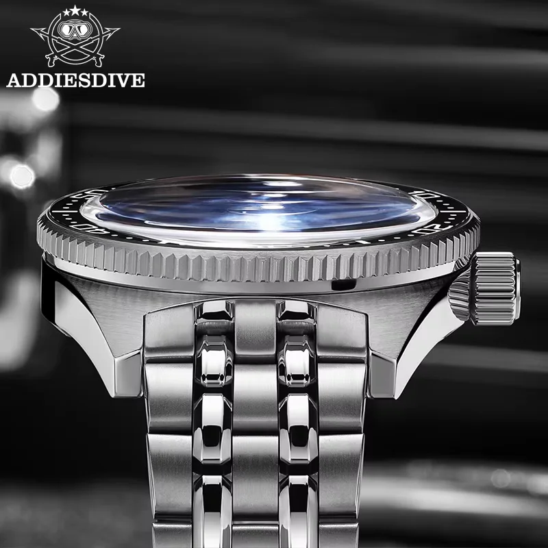 ADDIESDIVE Dress VH31A Orologio al quarzo da uomo Reloj Hombre Vetro zaffiro Acciaio inossidabile Luminoso Orologi subacquei da uomo impermeabili