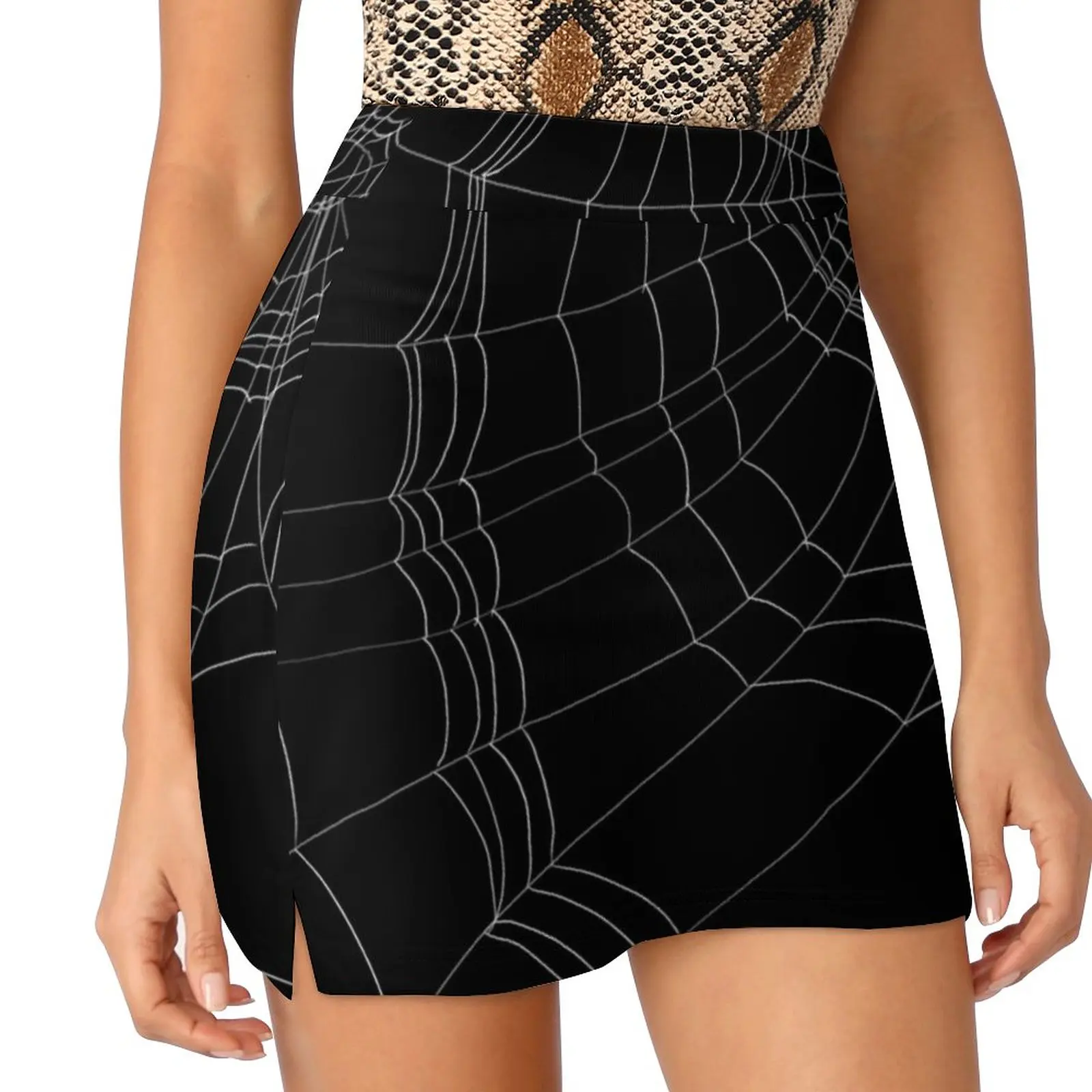 Lazy Spider'S Web Women's skirt Sport Skort Skirt With Pocket Fashion Korean Style Skirt 4Xl Skirts Goth Gothgoth Spider