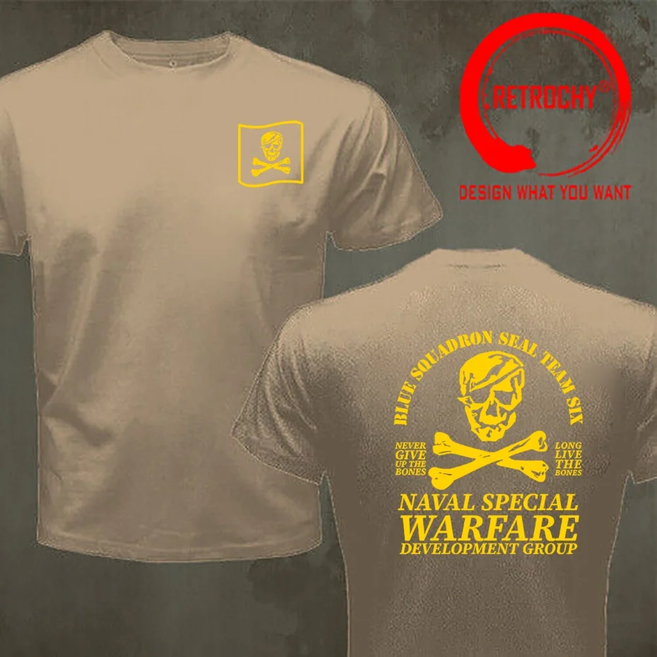 Funny Design Naval Seal Team Six 6 NSWDG DEVGRU Blue Squadron Army  Shirt Men Fashion Trendy Casual Clothing Stylish Tops Tee