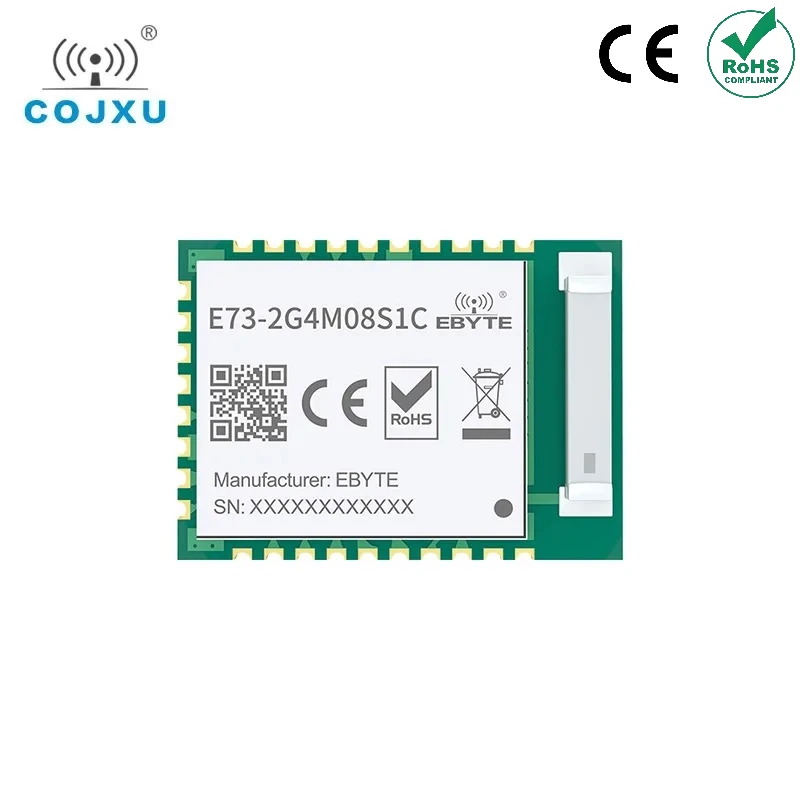 nRF52840 2.4GHz IC RF Module  8 dBm cojxu E73-2G4M08S1C  Long Range ebyte Bluetooth 5.0 nrf52 nrf52840 Transmitter and Recieever
