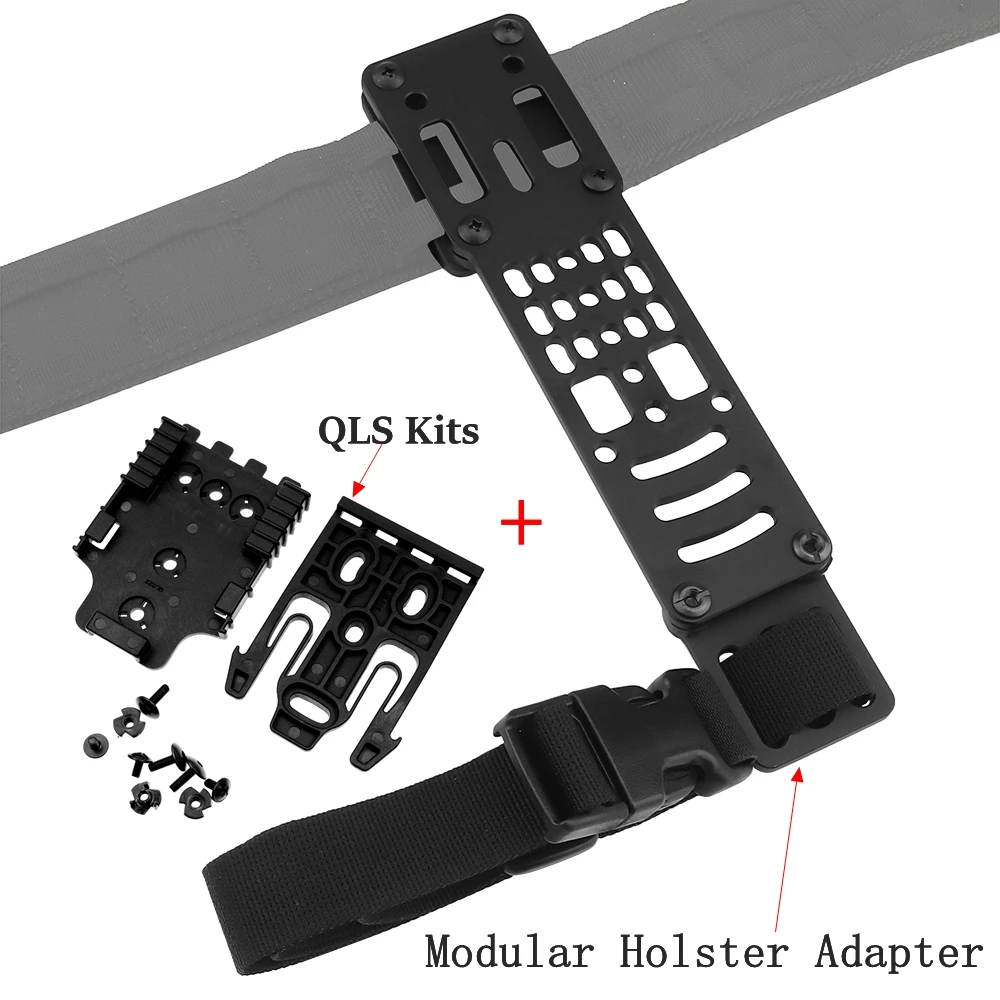 

Modular Holster Adapter Modular Quick-release Sleeve Adapter Multi-angle Hole Adjustable Expansion Board W/ QLS Kits