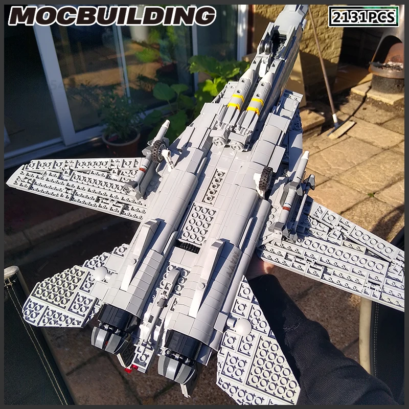 

MOC Building Blocks F14 Tomcat Fighter Military Plane Model DIY Assembly Technology Bricks Toys Birthday Present Xmas Gifts